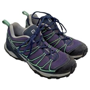 Salomon Women's X Ultra Prime Trail Running Hiking Sneakers Size 8 Purple Teal